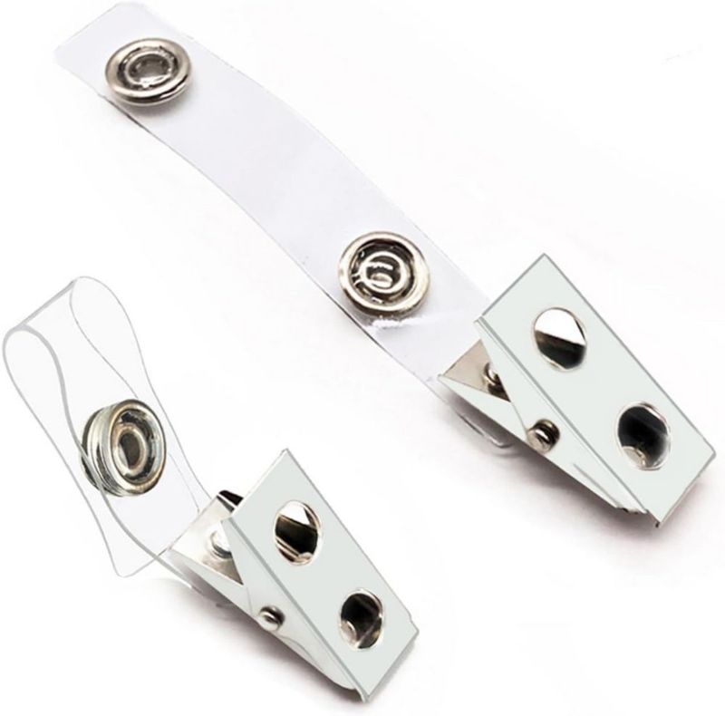 Clips para gafete Orcielo 100 uds transparentes 25 cm × 76 cm