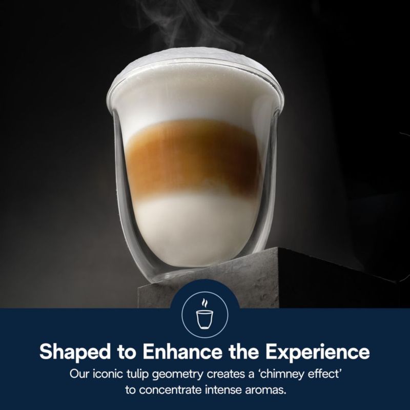 Vasos de Cappuccino De'Longhi 190 ml Juego de 6 Transparentes