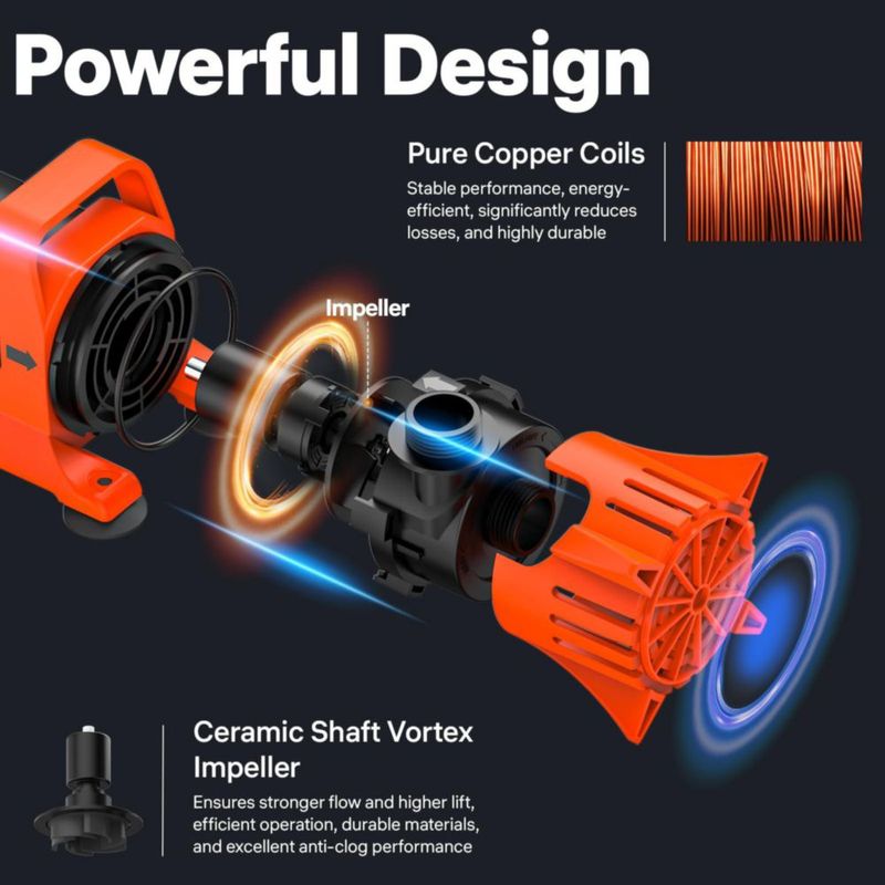 Bomba de agua sumergible DOKO 5200 GPH 310W