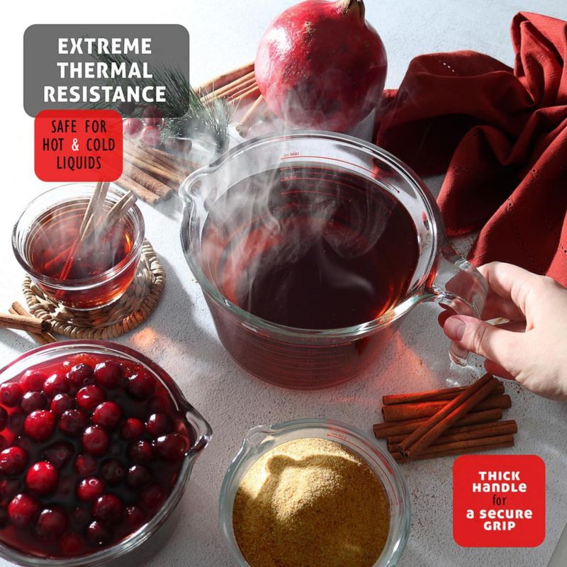 Juego de 6 Tazas Medidoras EATEX - 025 L 05 L 1 L