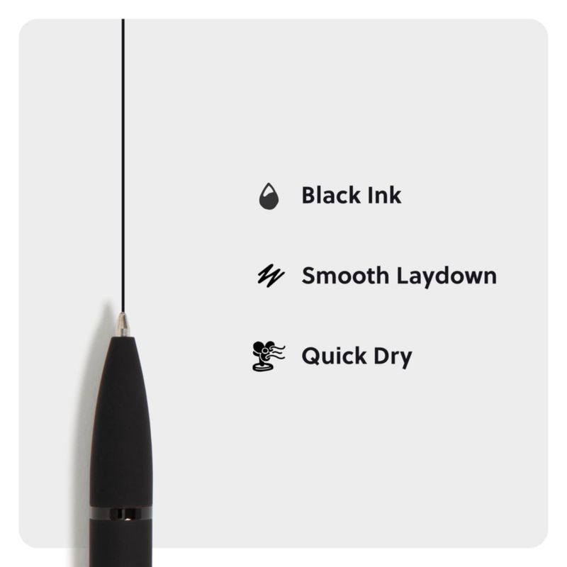Bolígrafos U Brands 12 unidades Retráctiles color negro