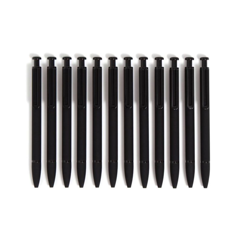 Bolígrafos U Brands 12 unidades Retráctiles color negro