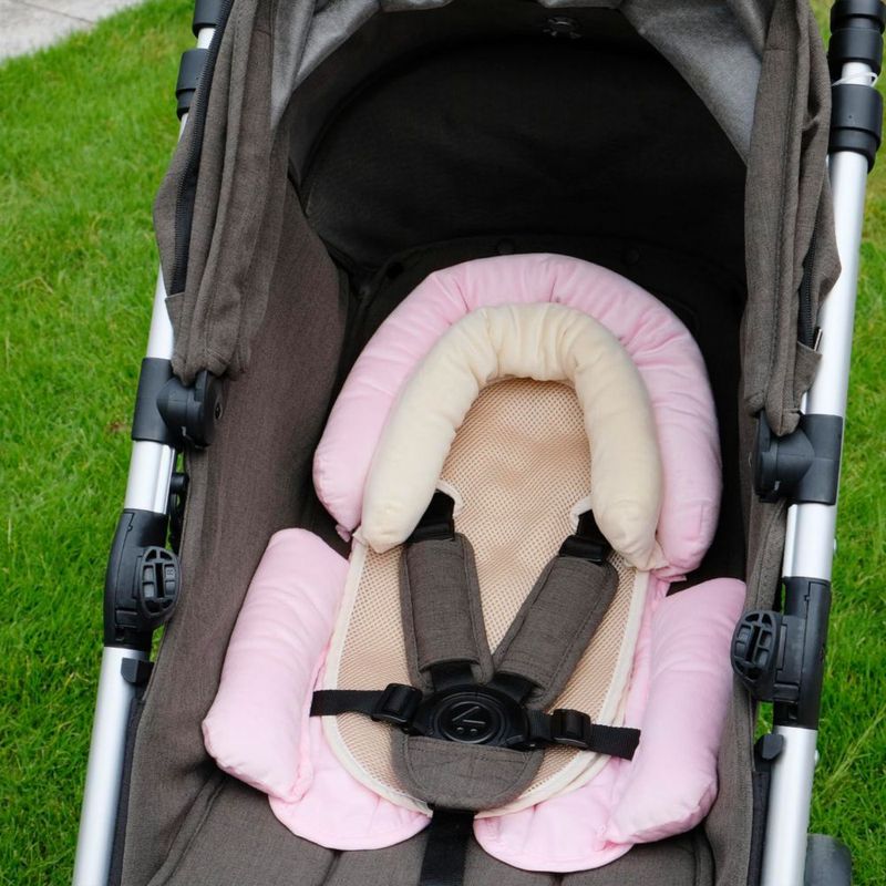 Cojín de Soporte Corporal para Bebé COOLBEBE 3‑en‑1 Rosa Suave