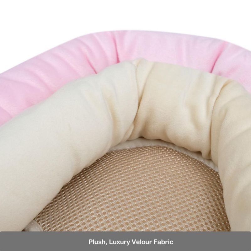 Cojín de Soporte Corporal para Bebé COOLBEBE 3‑en‑1 Rosa Suave