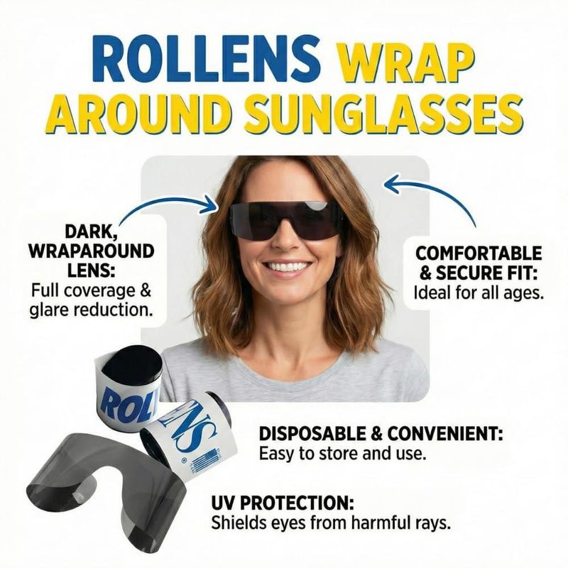 Gafas de Sol Descartables Rollens Roll Up - Pack de 8 Protección UV