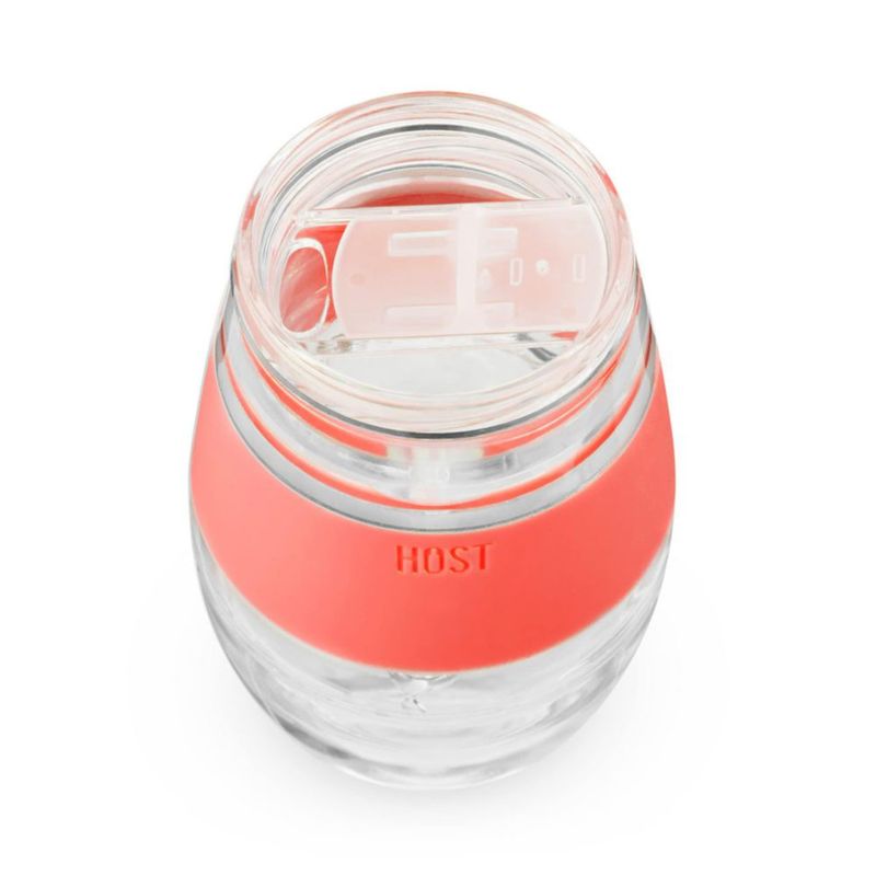 Juego de 2 tapas Host para vasos con cierre deslizante transparentes