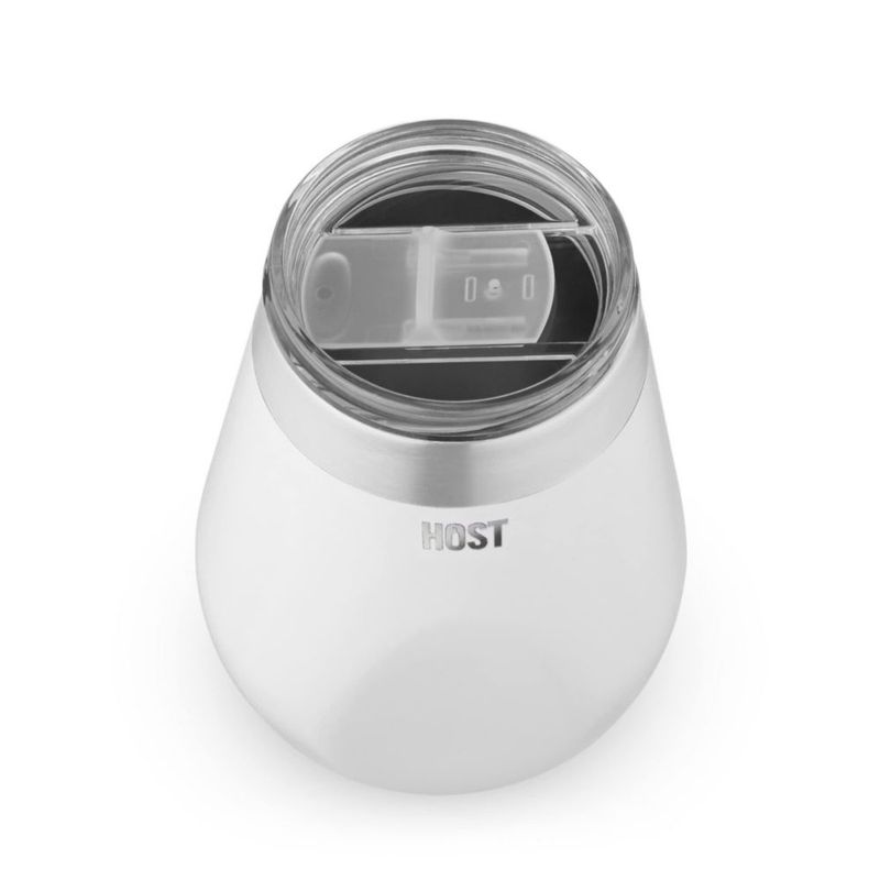 Juego de 2 tapas Host para vasos con cierre deslizante transparentes