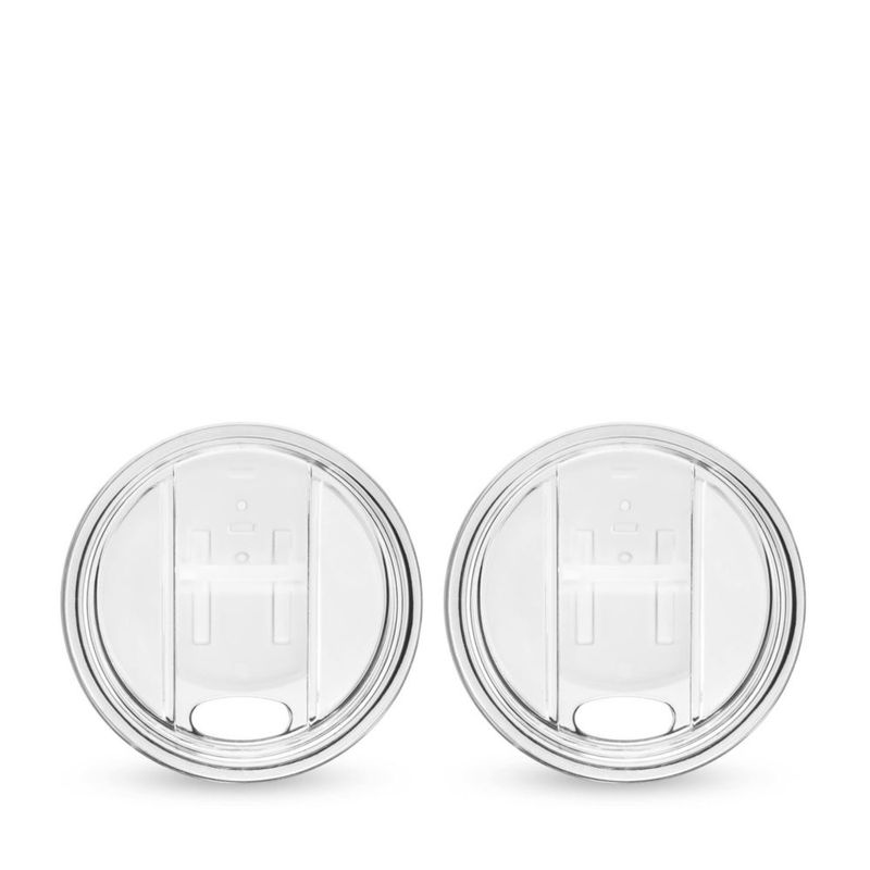 Juego de 2 tapas Host para vasos con cierre deslizante transparentes