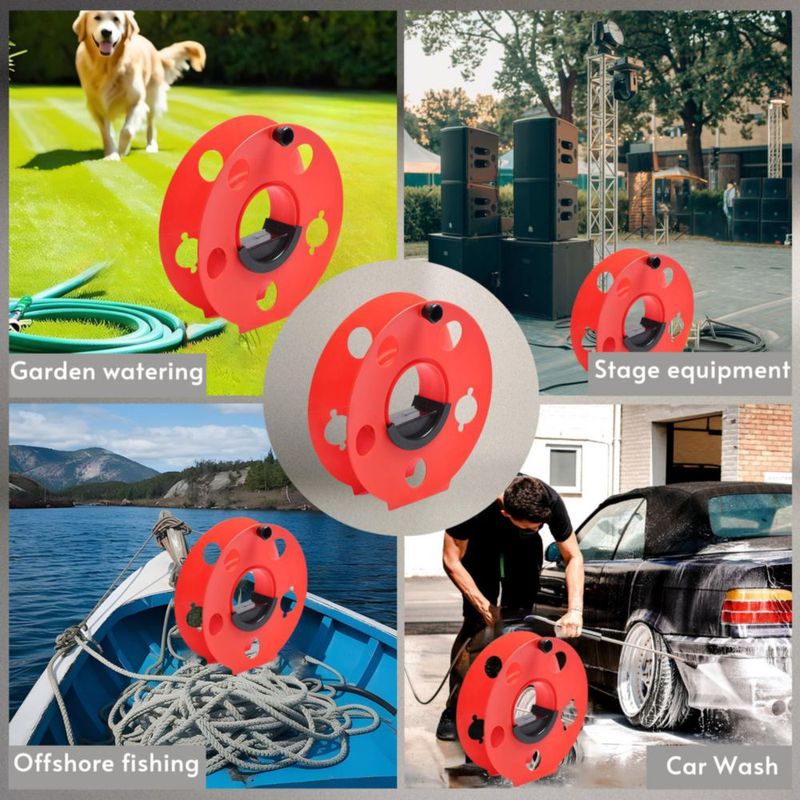 Carrete Enrollable Homeon Wheels 30 m Resistente a Impactos