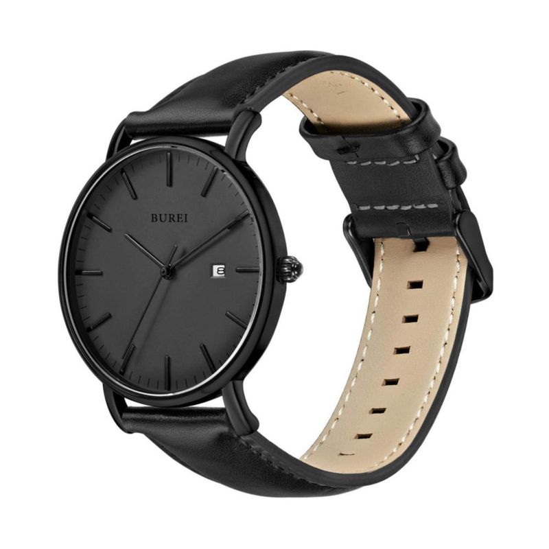 Reloj BUREI Fashion minimalista de piel impermeable 41 mm