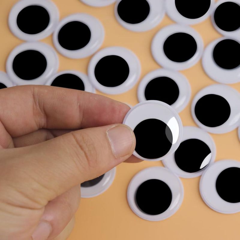 Ojos móviles autoadhesivos TrlaFy 3 cm 100 piezas
