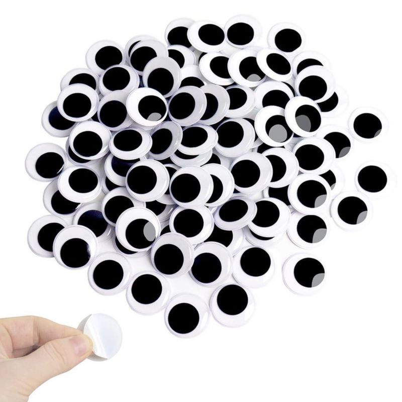 Ojos móviles autoadhesivos TrlaFy 3 cm 100 piezas