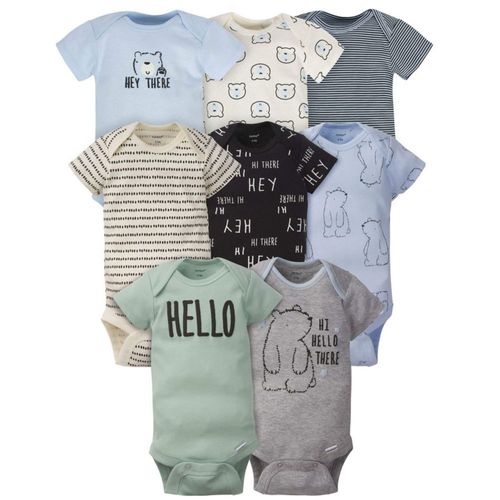 Body Gerber 12 meses - Pack de 8 Oso