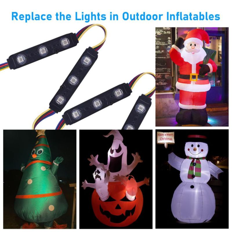 Luces LED para Ventana Pomelotree RGB Impermeables (Pack de 10)