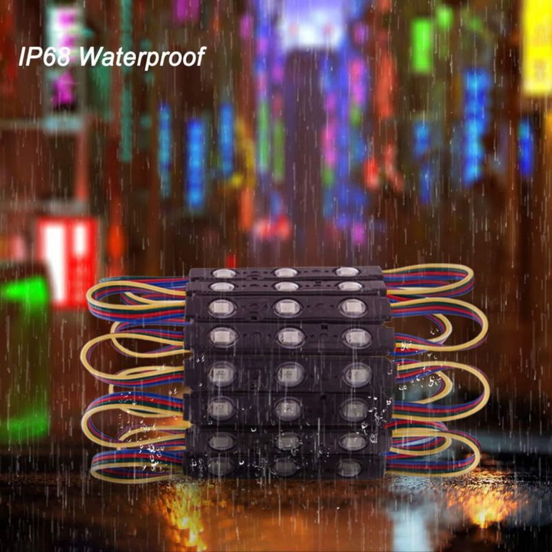 Luces LED para Ventana Pomelotree RGB Impermeables (Pack de 10)