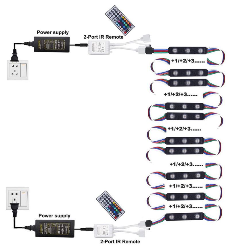 Luces LED para Ventana Pomelotree RGB Impermeables (Pack de 10)