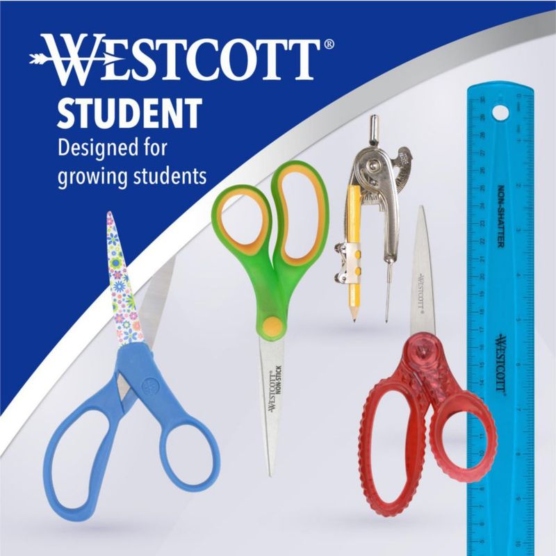 Tijeras Westcott 18 cm con Estampado Floral (1 unidad)