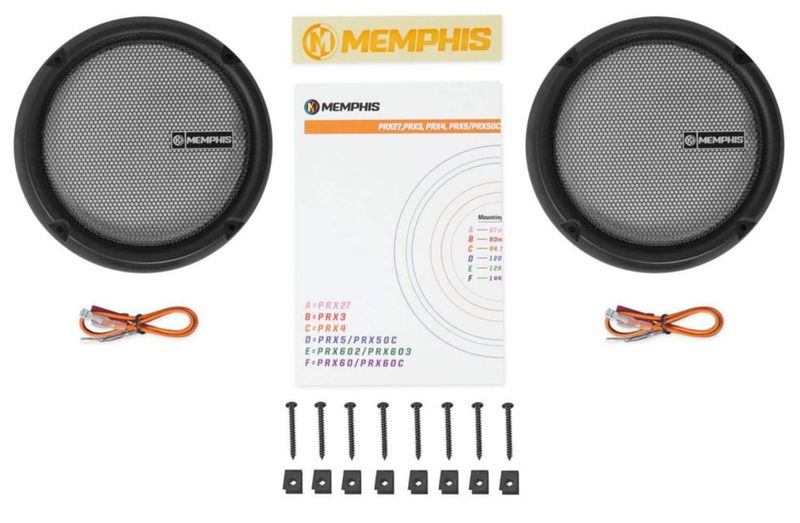 Altavoces para coche Memphis Audio PRX603 6.5 100W de 3 vías con Bluetooth