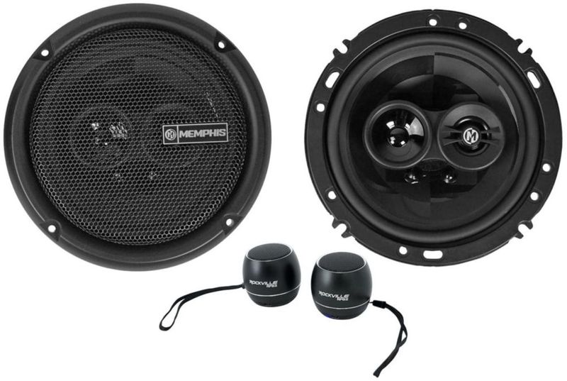 Altavoces para coche Memphis Audio PRX603 6.5 100W de 3 vías con Bluetooth