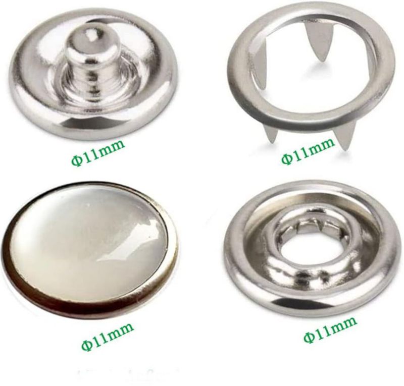 Kit de 40 broches de presión RERI de 11 mm con pinzas