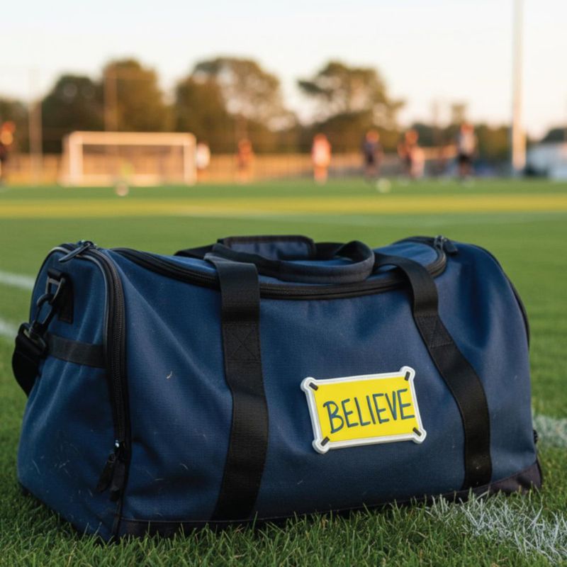 Parche EPIC Goods Believe Coach Lasso 48 × 76 cm con gancho y bucle