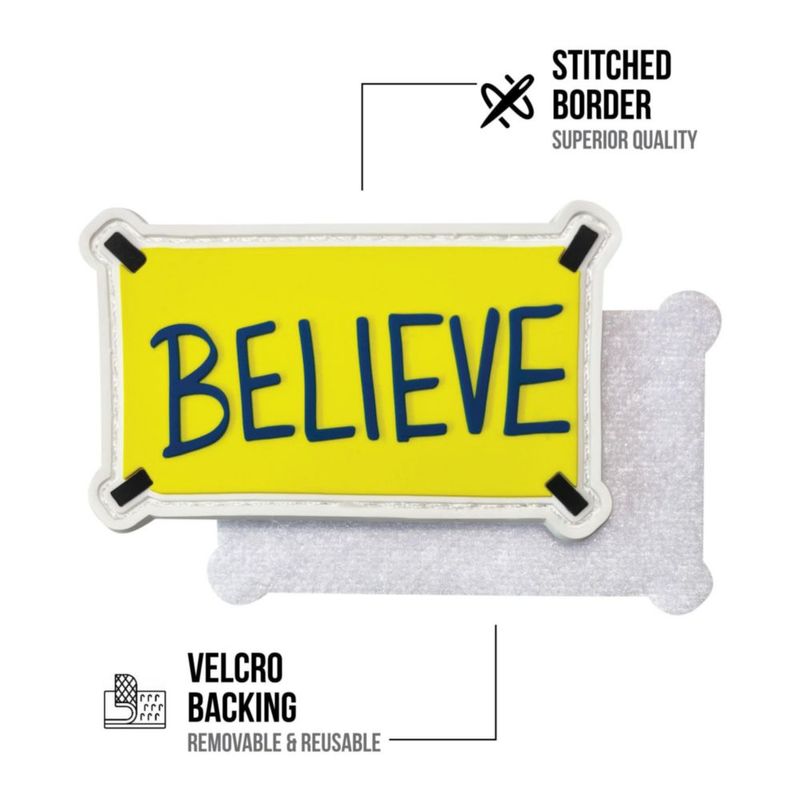 Parche EPIC Goods Believe Coach Lasso 48 × 76 cm con gancho y bucle