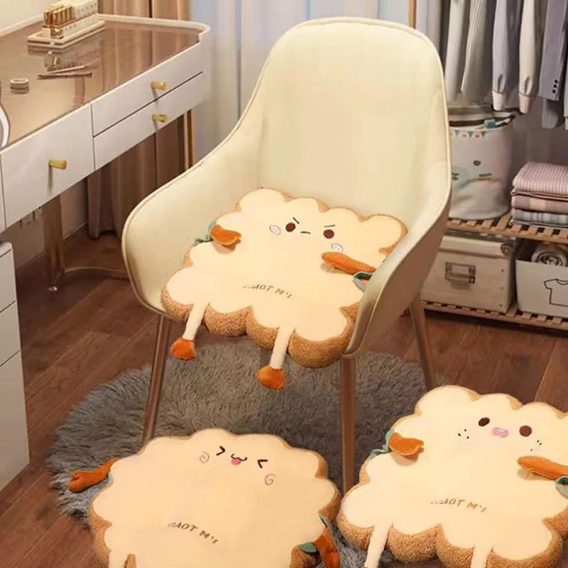 Cojín lumogeva cuadrado de 40 cm con forma de tostada – Regalo Kawaii