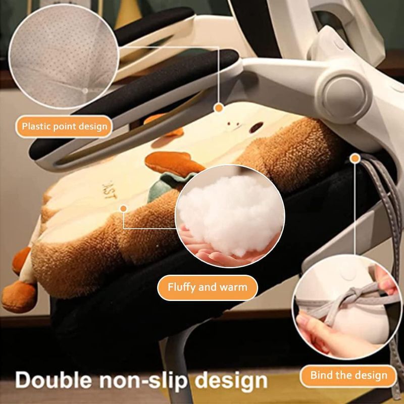 Cojín lumogeva cuadrado de 40 cm con forma de tostada – Regalo Kawaii