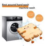 Cojín lumogeva cuadrado de 40 cm con forma de tostada – Regalo Kawaii