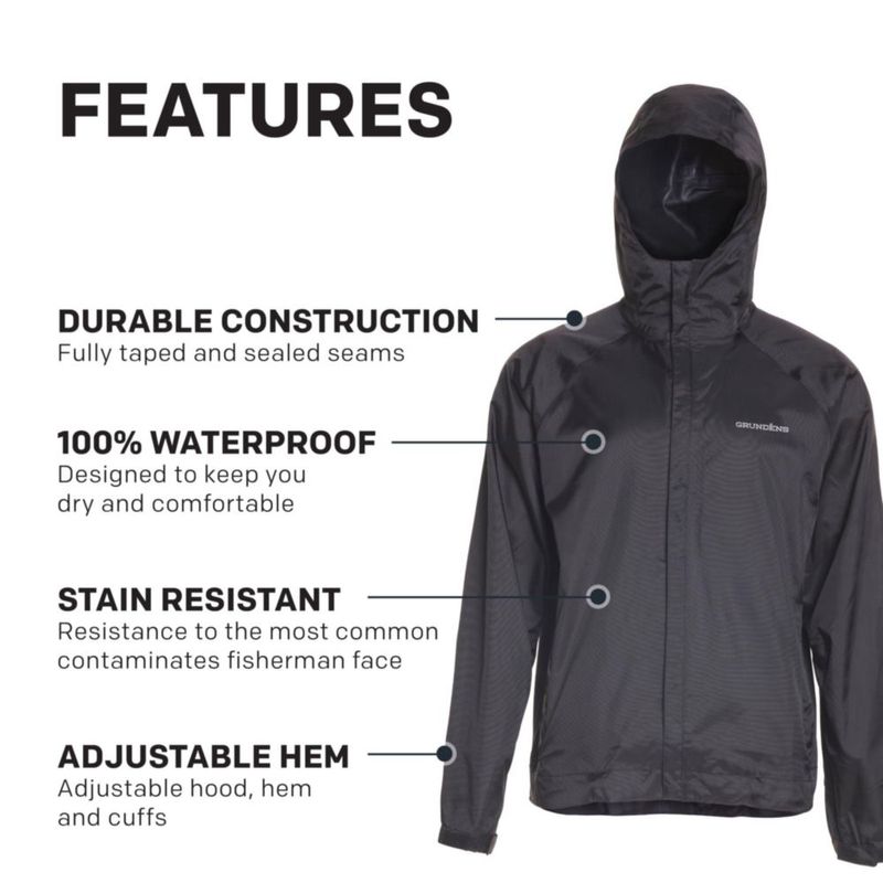 Chaqueta Grundéns Weather Watch Negra (talla X-CH)