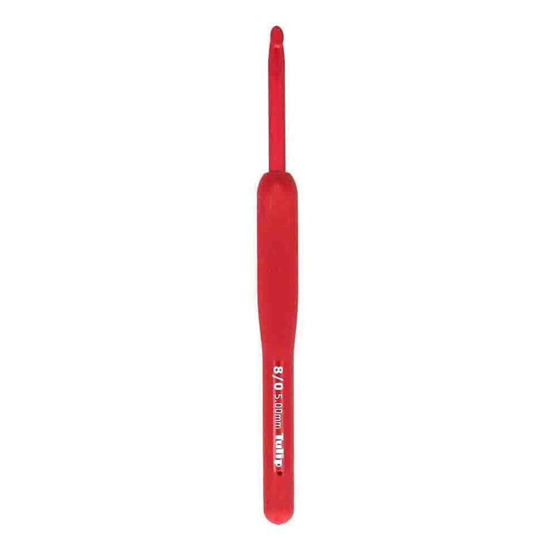Ganchillo Tulip 500 mm Rojo de Agarre Suave 1 pza