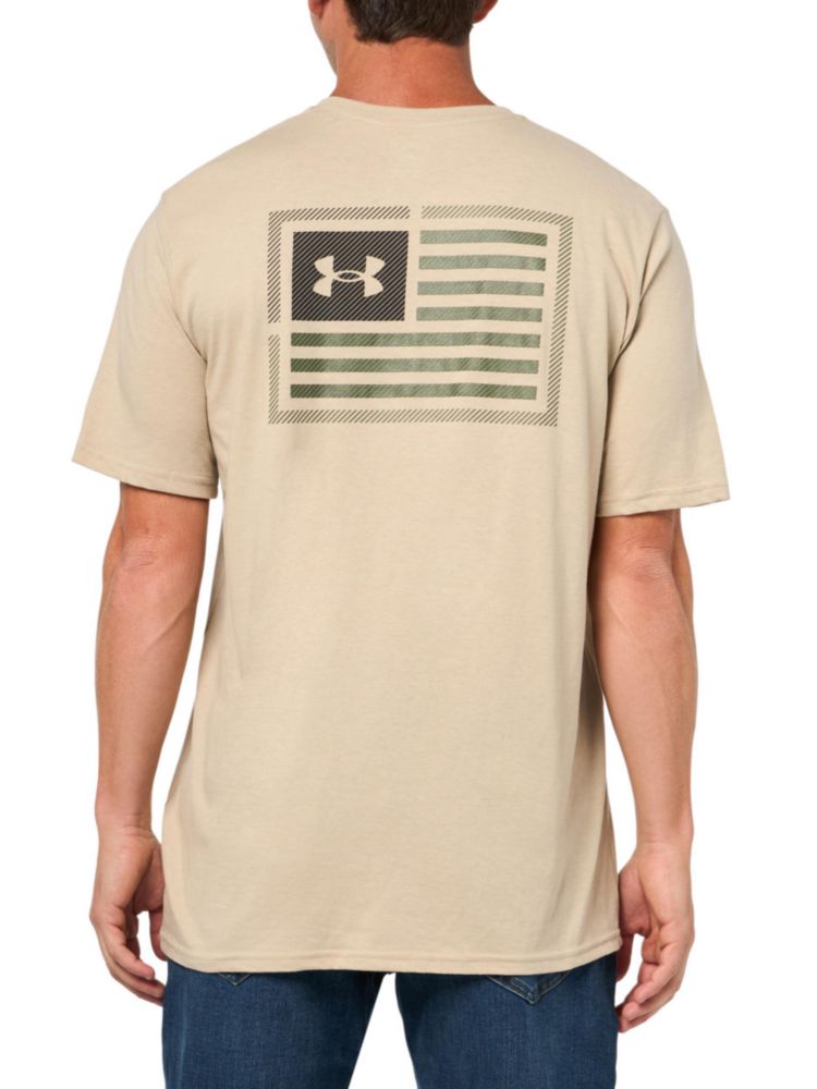 Under Armour Camiseta para Hombre Freedom Flag Variation 290 Brown Talla L