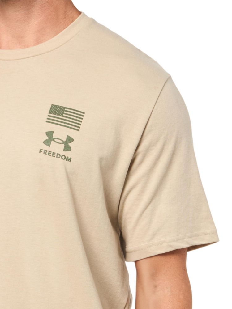 Under Armour Camiseta para Hombre Freedom Flag Variation 290 Brown Talla L