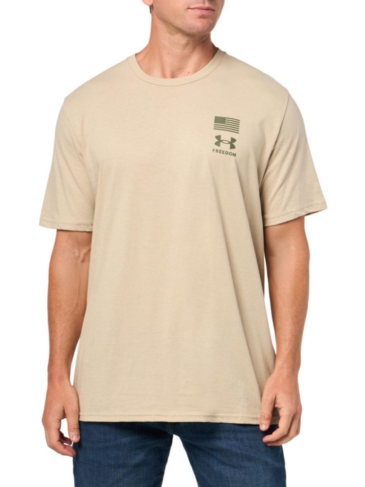 Under Armour Camiseta para Hombre Freedom Flag Variation 290 Brown Talla L