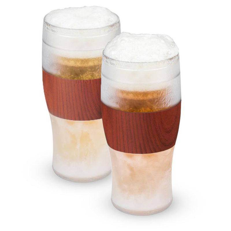 Tazas Host Freeze 454 ml Pack de 2 con aislamiento de madera