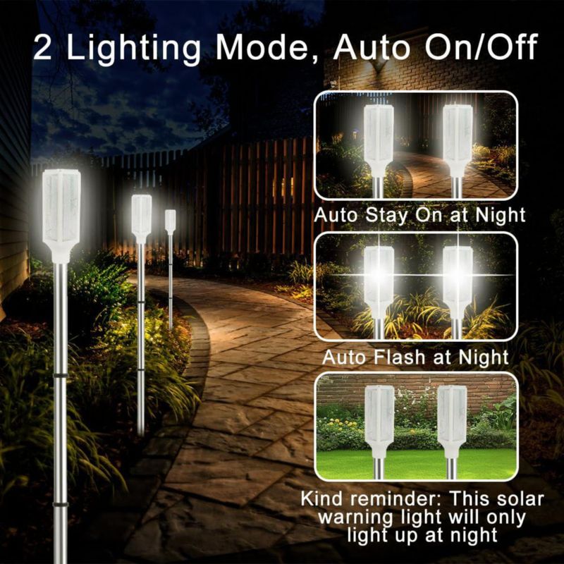 Luz de Entrada Aolyty 76 cm 2 Modos Solar Blanca