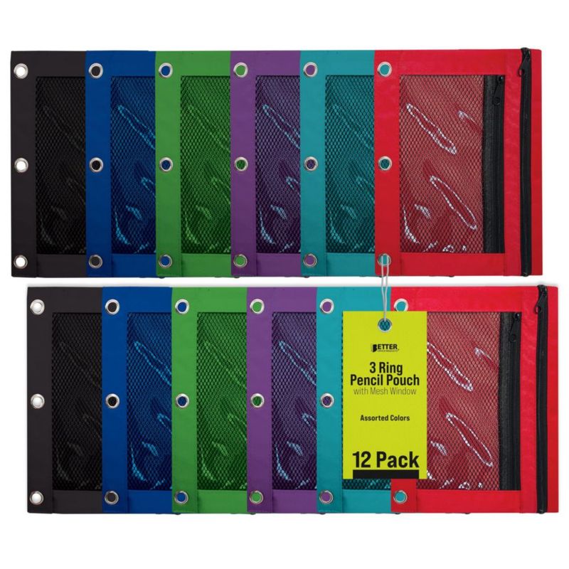 Estuche para lápices Better Office Products - Pack de 12 unidades surtidas