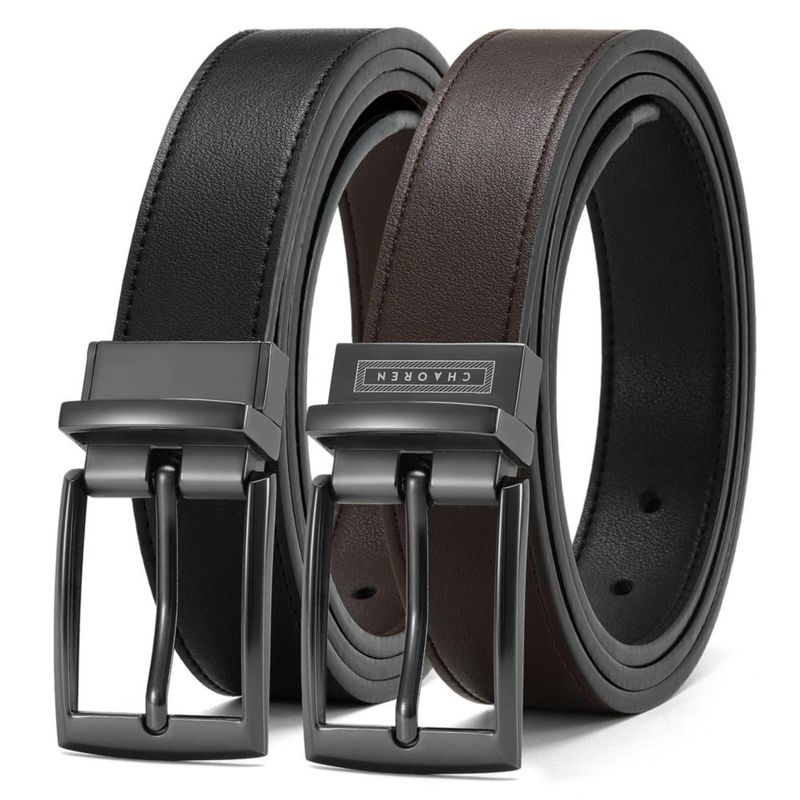 Cinturón juvenil reversible de cuero CHAOREN 25 cm