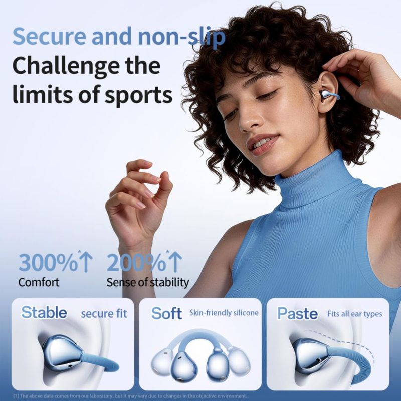 Auriculares MAcnas Inalámbricos Bluetooth 6.0 Azul