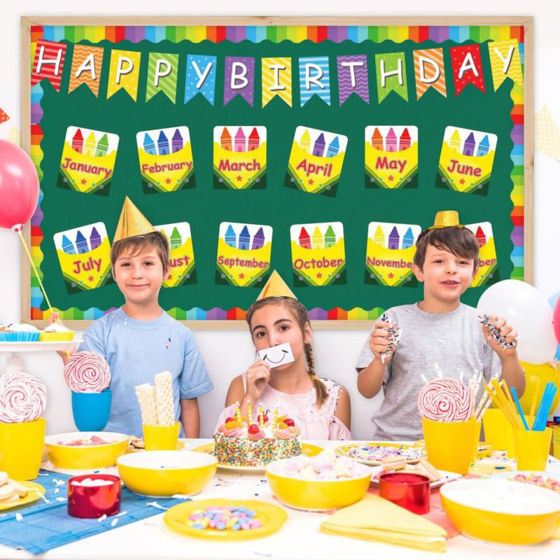 Set Colorido de Tablero de Anuncios para Cumpleaños Sealmic