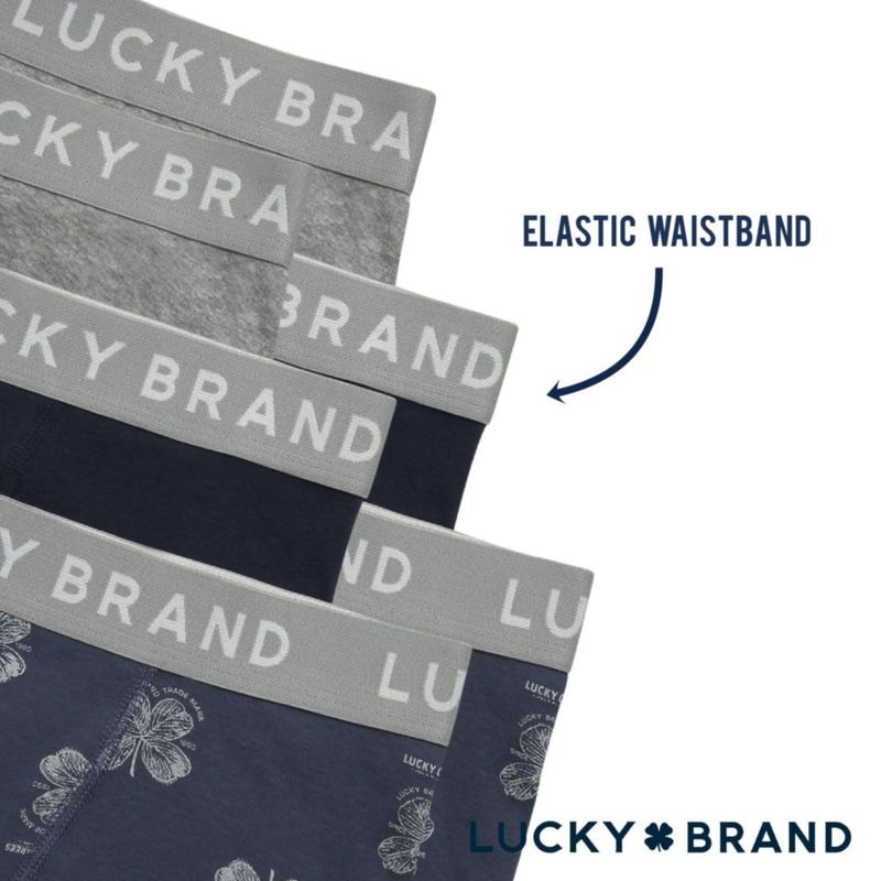 Bóxers Lucky Brand Paquete de 6 Algodón con entrepierna de 10 cm