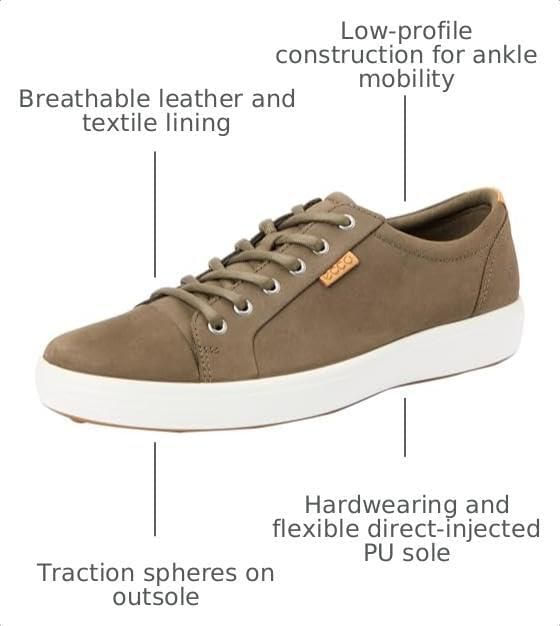 Zapatillas ECCO Soft 7 28-285 cm Cuero Tarmac