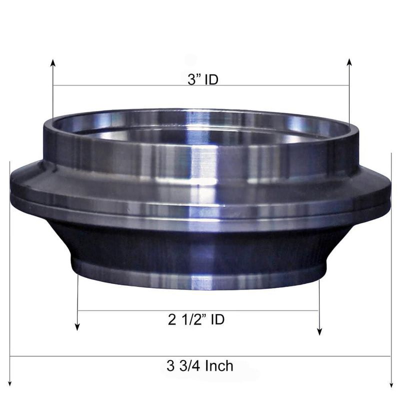 Reductor de Escape DeepFlow Adaptador V‑Band de 76 a 64 cm