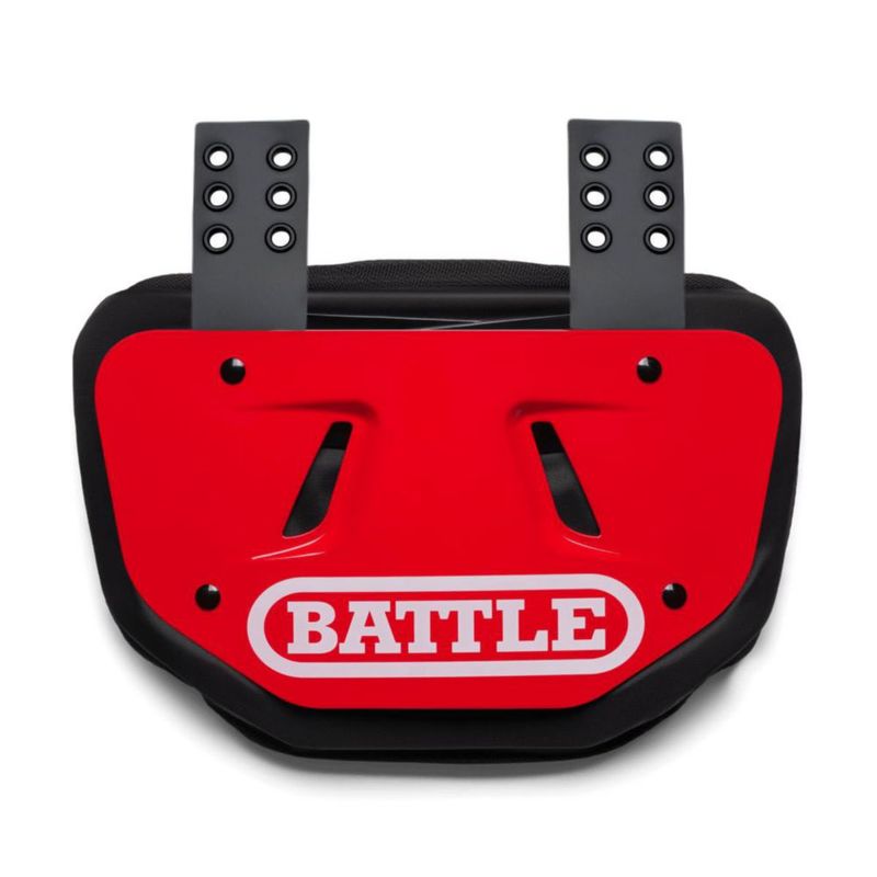Placa protectora dorsal Battle rojo para adulto espuma de alto impacto