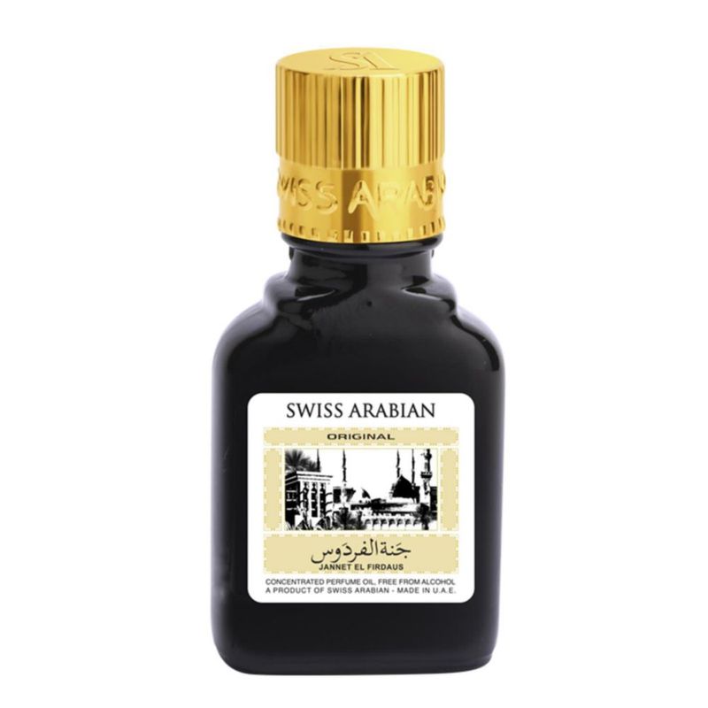 Perfume árabe suizo Jannet EL Firdaus negro 9 ml unisex