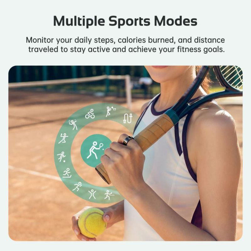 Anillo Inteligente opove Negro – Monitor de Sueño y Fitness