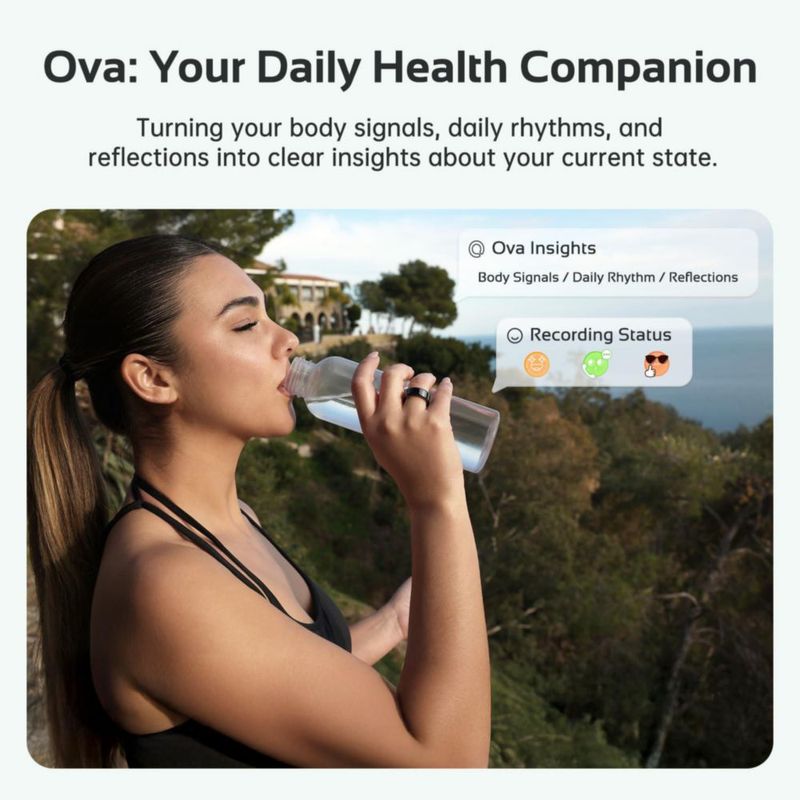 Anillo Inteligente opove Negro – Monitor de Sueño y Fitness