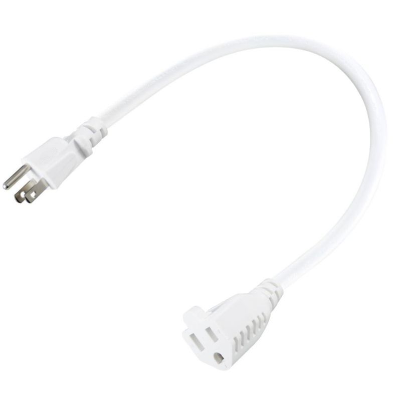 Cable de alimentación SPARKING 30 cm 16AWG 3 clavijas blanco