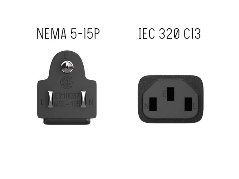 Cable de alimentación Cable Leader 46 m 14 AWG NEMA 5‑15P a C13