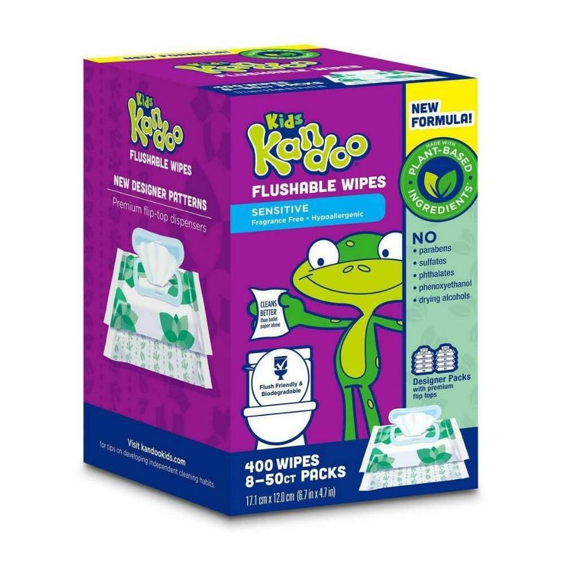 Toallitas Kandoo Sensibles 400 unidades – Recarga